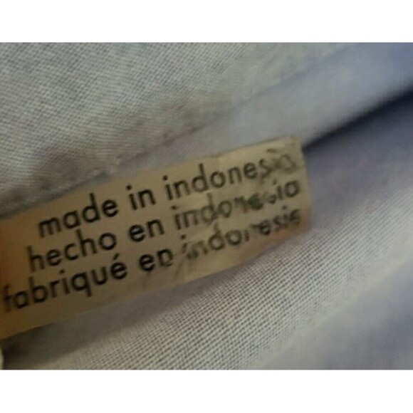 Maternity Calvin Klein Blue Button Up Sleeveless Blouse Top Shirt Size UNKNOWN - Picture 7 of 10